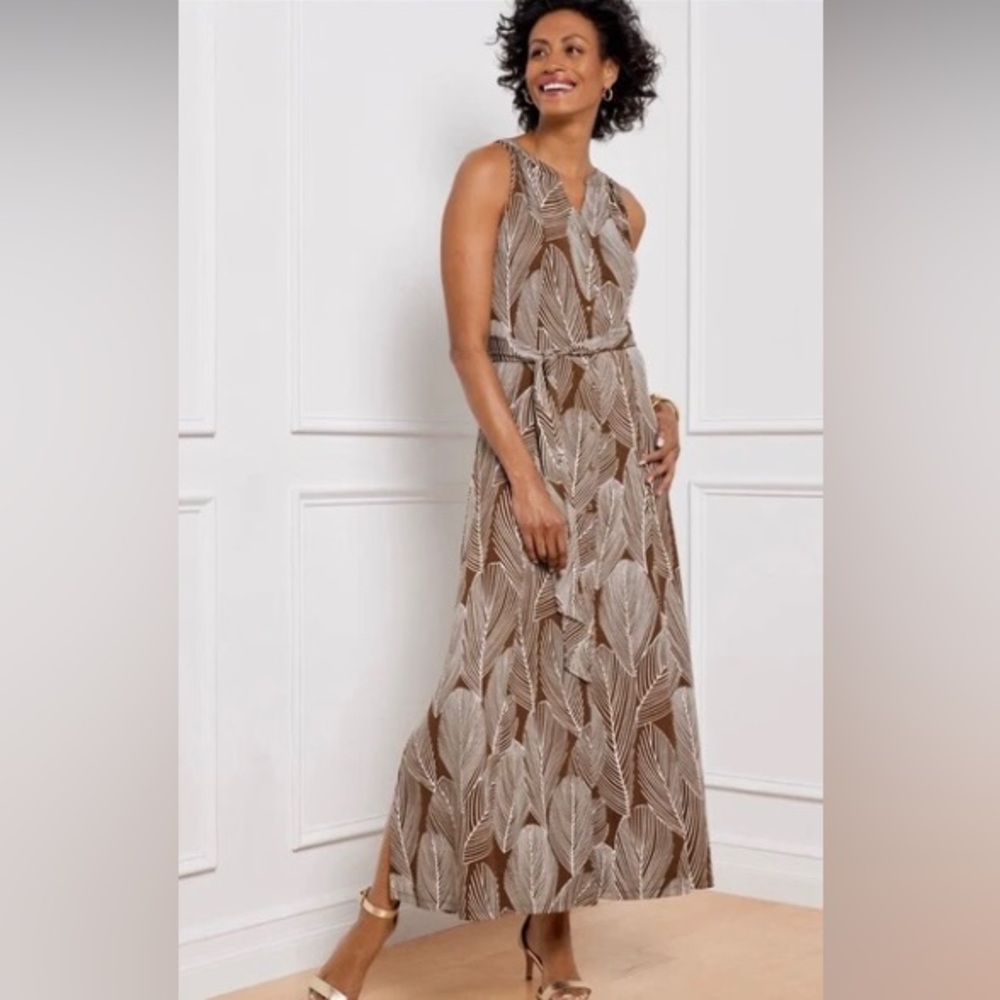 NWT Talbots Dress - Retails $149 Flattering, Flowy Fit with Tie Waist